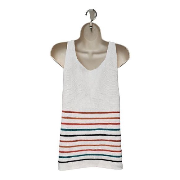 Women's Knit Strappy Tank Tops Scoop Neck Basic Colorblock Casual Flowy Size S - Picture 4 of 8